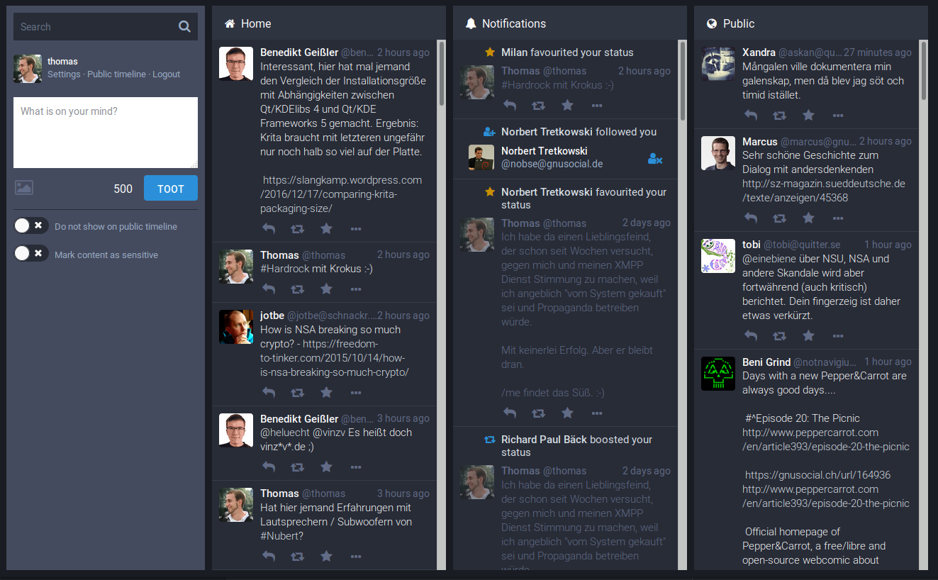 Mastodon Screenshot